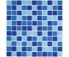 Мозаика стеклянная Bonaparte Blue Wave 2, 25х25 (300х300х4 мм) Мозаика стеклянная Bonaparte Blue Wave 2, 25х25 (300х300х4 мм)