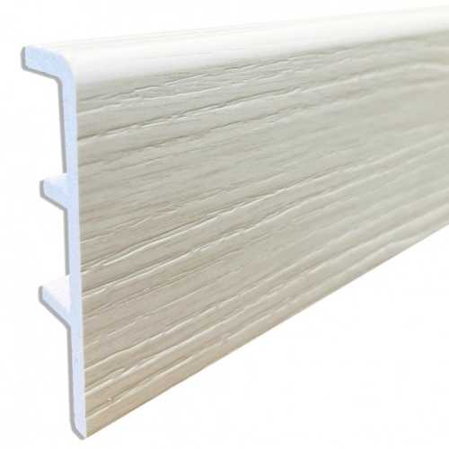 Фото Плинтус напольный Rico Concept 80 Лиственница белая RC80023, 80х20х2200 мм